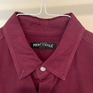 J. Crew Mercantile Burgandy Dress shirt- M (color is a bit darker in person)
